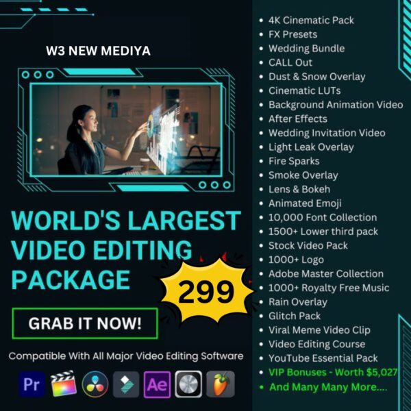 World's Largest Video Editing Package​